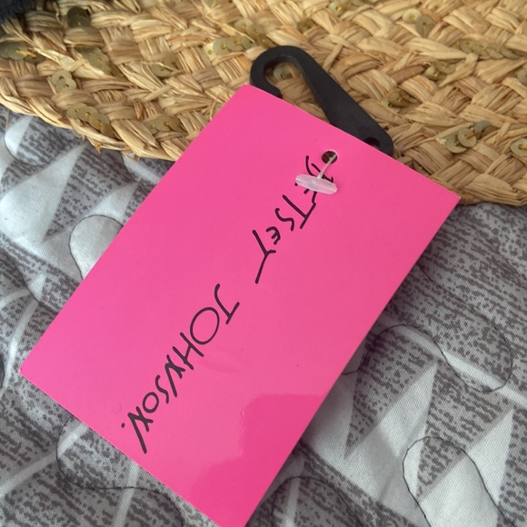 Betsey Johnson Beach Hat with Black Ribbon Trim - Picture 3 of 6